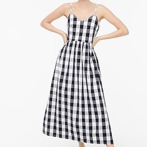 J Crew Plaid Midi Dress